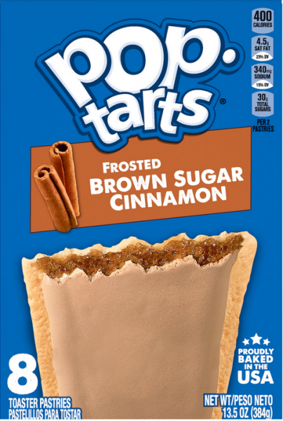 KELLOGG'S POP TARTS 'Brown Sugar Cinnamon' Toaster Pastries 384 g
